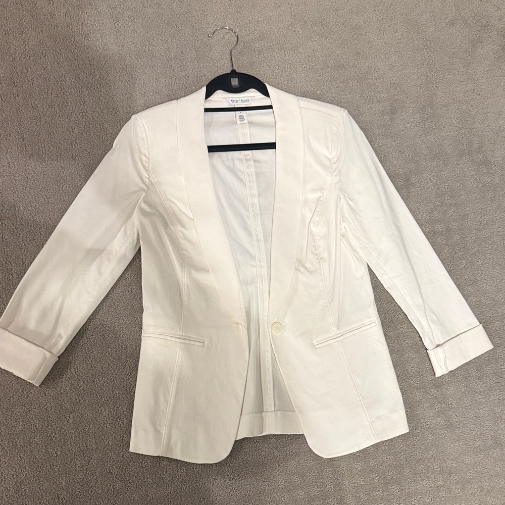 White House Black Market Elegant White Blazer